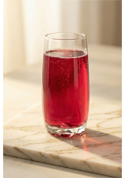 Lav Adora Cam Meşrubat Bardağı 6'lı 390 ml (Limonata/Su Bardağı )