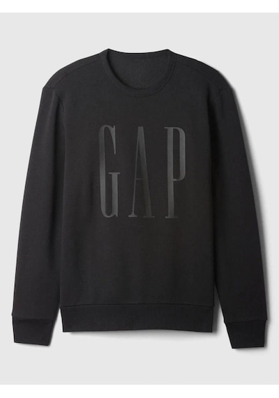 Gap Logo Fleece Siyah Sweatshirt Erkek-5958 Siyah