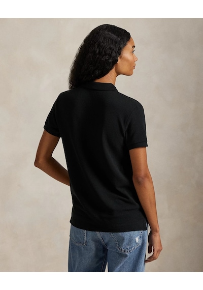 Polo Ralph Lauren Regular Fit Kadın File Polo T-shirt Siyah