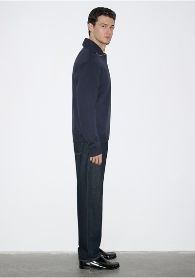 Mavi - Yarı Fermuarlı Lacivert Sweatshirt 0s10539-83699 Lacivert