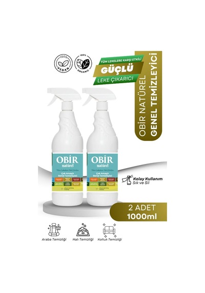 Obir Genel Temizleyici 2 Adet 1 Lt 2'li Set