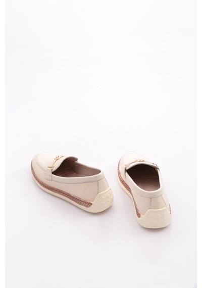 Dgn 190e Kadin Loafer Ayakkabi Bej