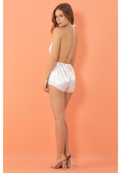 Kadın Diz Hizası Dress Ess1a001-001081 Açık Mavi - Beyaz