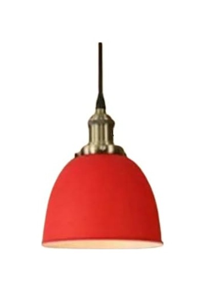 Dylight Retro Metal Dekoratif Kırmızı Tekli Kafe Mutfak Aydınlatma Avize Kırmızı Dy8047 Diğer