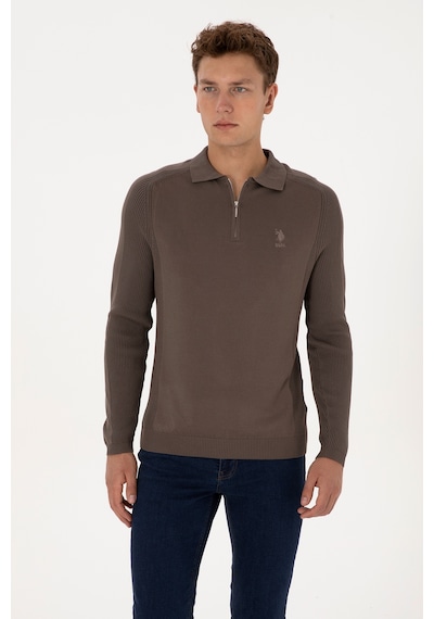 U.s. Polo Assn. Erkek Vizon Kazak /triko 50315806-vr052 Vizon