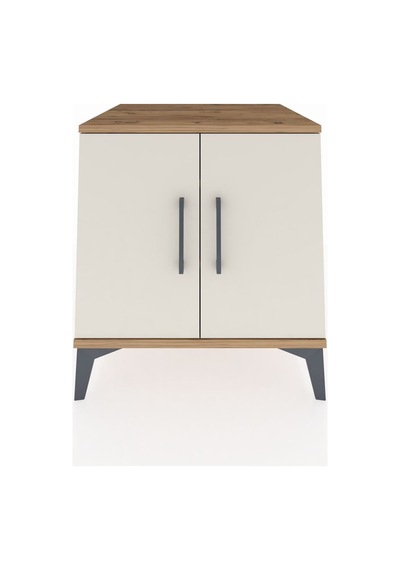 Kronos Komodin 2 Raflı 2 Kapaklı 60x59x64 Çam-aytaşı Atlas Çam