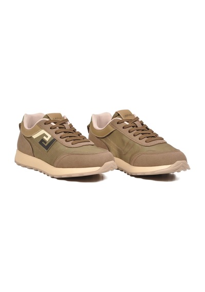 Haki Bağcıklı Memory Foam Erkek Sneaker Çok Renkli