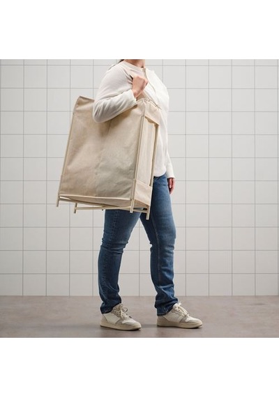 Ikea Purrpıngla Çamaşır Sepeti, Bej, 42 Lt