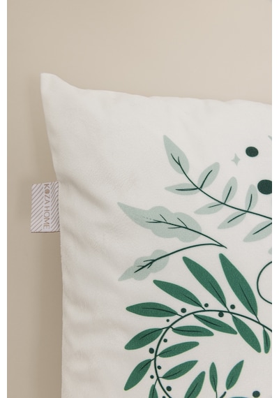 Charm Kurşun Asker Baskılı Beyaz Kırlent 43x43 35264a Beyaz