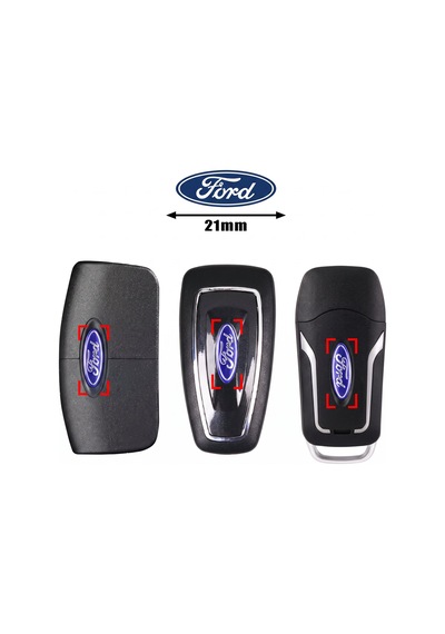Ford Fiesta Fusion Connect Transit Kumanda Anahtar Logo Damla Etiket 21 Mm Elips 1 Adet