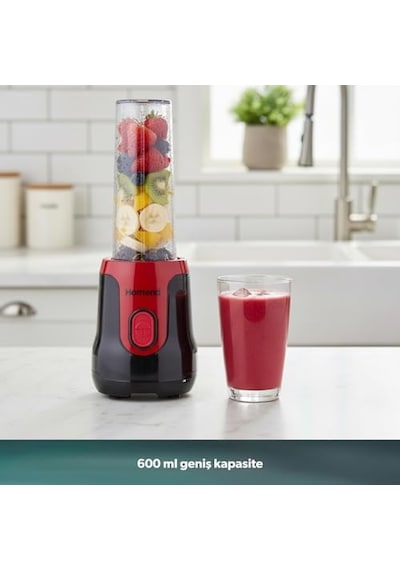 Homend Mixfresh 7026h Kişisel Smoothie Siyah Kırmızı