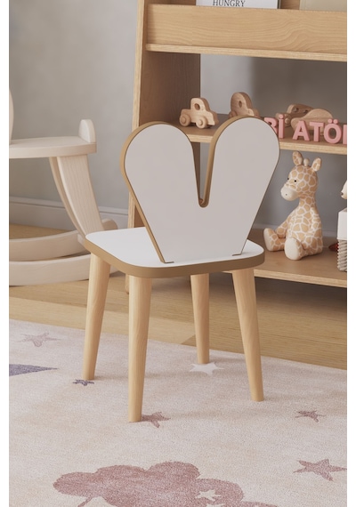 Çocuk Oyun Aktivite Masası 45x45 Cm 2 Sandalyeli Çocuk Çalışma Masası Çok Renkli