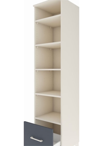 Hyperion Dolap 5 Raflı Tek Çekmeceli 44x44x195 Aytaşı-antrasit Aytaşı