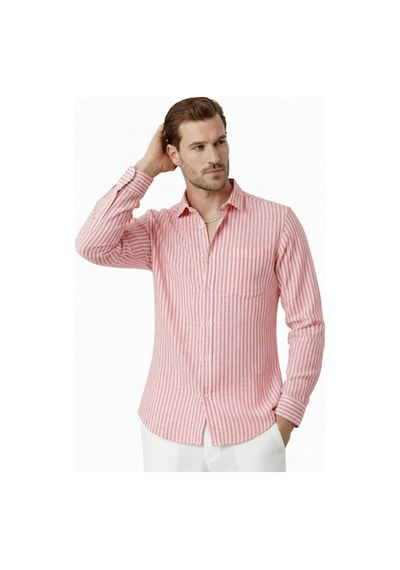 Deepsea Kırmızı Slim Fit %100 Pamuk Çizgili Erkek Gömlek Cepli Yazlık Yeni Sezon Gömlek 2602627 Deepsea Kırmızı Slim Fit %100 Pamuk Çizgili Erkek Gömlek Cepli Yazlık Yeni Sezon Gömlek 2602627