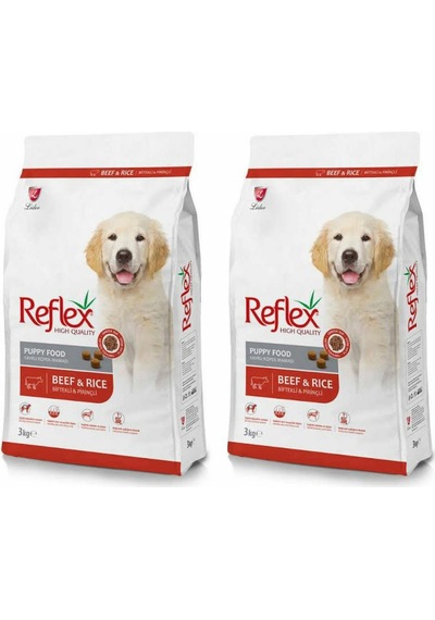 Reflex Puppy Biftekli Pirinçli Yavru Köpek Maması 2 x 3 KG