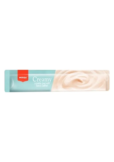 Wanpy Ton&amp Morina Balıklı Krema Kedi Ödülü 25x14 G