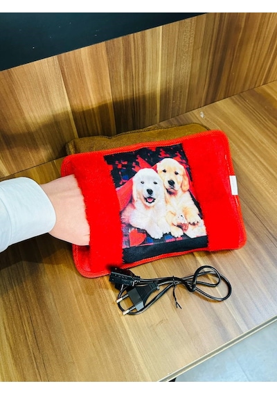 Peluş Kılıflı Emojili Sıcak Su Torbası Elektrikli Cepli El Geçmeli Sıcak Su Torbası El Isıtıcı