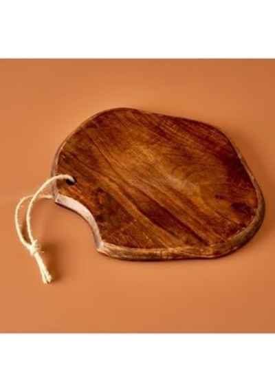 Sunum Tabağı Naturel 33x27x2 Cm Açık Gri