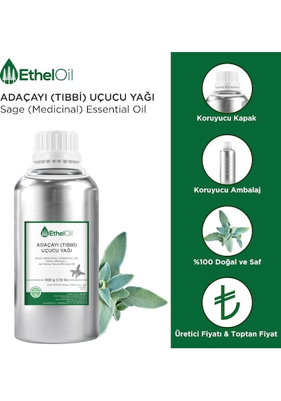 Etheloil Adaçayı Uçucu Yağı 500 G