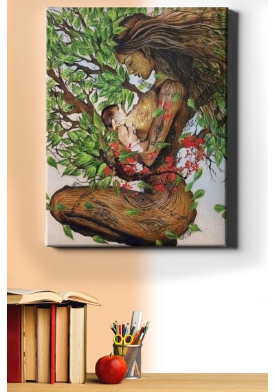 Webstyle Sayılarla Boyama Seti Kasnaklı Anne Ve Bebek 50 X 65 Cm
