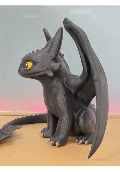 Toothless Figür 20cm-3d Baskı-kolleksiyonluk Biblo