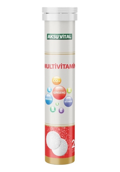 Aksu Vital Multivitamin 3500 MG 20 Efervesan Tablet