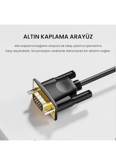 Veggieg Vga To Hdmı Full Hd 1080p 60hz Aux Ses Destekli Usb Beslemeli Çevirici Dönüştürücü Adaptör