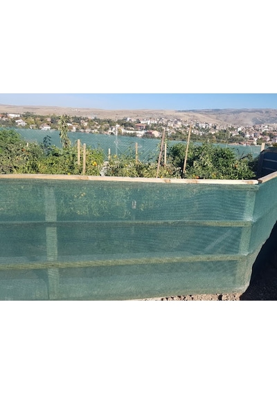 Nzl File Ambalaj Yeşil Tel Örgü Filesi - 55'lik Şeritli Halkalı File Gölgelik - Çit Örtüsü