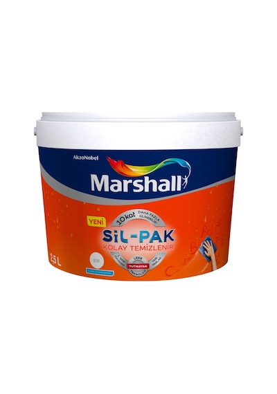 Marshall Sil-Pak Leke Tutmaz Duvar Boyası 2.5 Lt (264422436)