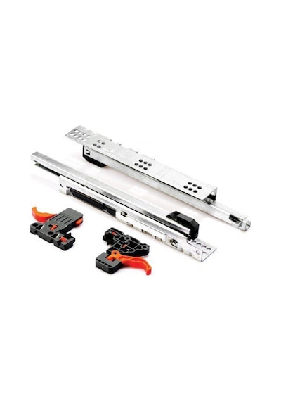SAMET SMART 40 CM KISMİ AÇILIM FRENLİ ÇEKME RAYI MANDAL DAHİL