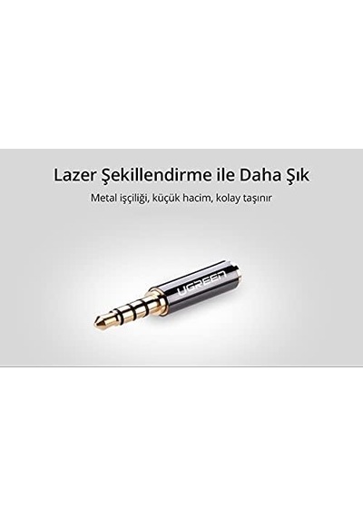 3.5mm'den 2.5mm'ye Jack Dönüştürücü Siyah