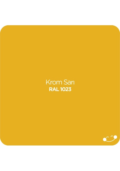 Polisan Akrilik Krom Sarı Sprey Boya 400 ml - RAL 1023
