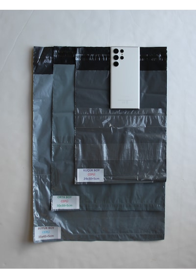 500 Adet Orta Boy 30x38+5 Cm Cepsiz Kargo Poşeti