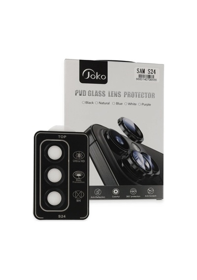 Joko Samsung Galaxy Uyumlu  S24 Pvd Metal Kamera Lens - Siyah