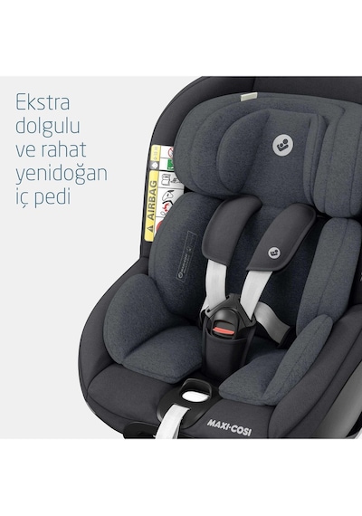 Mica Pro Eco I-size Adac'lı Isofix'li 360 Dönebilir Yatabilir 0-18 Kg Oto Koltuğu Graphite