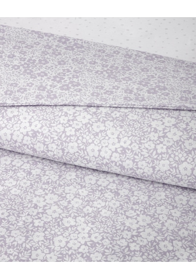 Blossira Kolay Ütülenir Tek Kişilik Çarşaflı Nevresim Takımı 160x220 Cm Lila