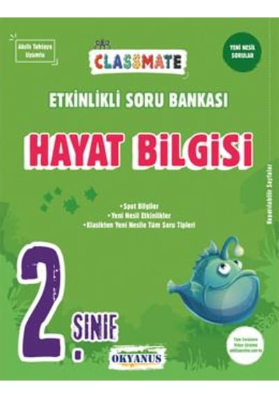Okyanus2. Sinif Classmate Hayat Bilgisi Etkinlikli Soru Bankasi