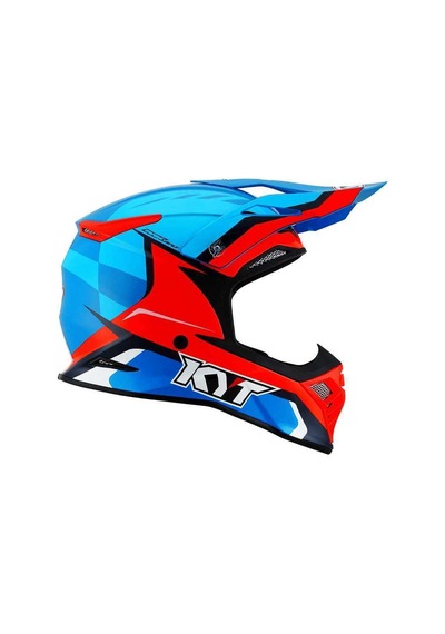 Kyt Skyhawk Kask Glowıng Mavi Turuncu Fluo Çok Renkli