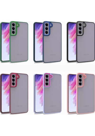 Galaxy S21 Fe Kılıf Zore Flora Kapak Mavi