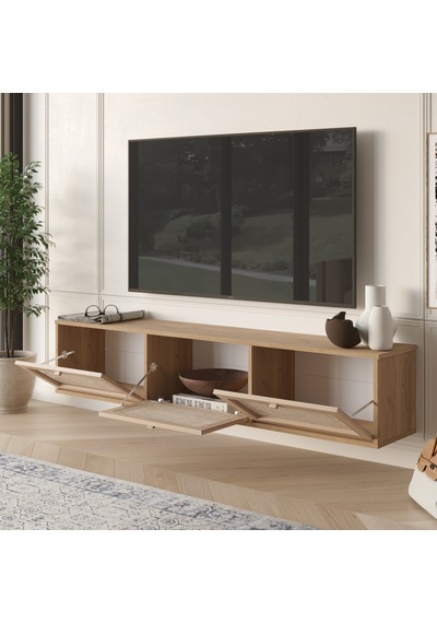 Robin Home Arizona Tv Ünitesi Sehpası Duvara Monte 3 Ahşap Jüt Kapaklı 180cm Sepet-jüt Kahverengi Robin Home Arizona Tv Ünitesi Sehpası Duvara Monte 3 Ahşap Jüt Kapaklı 180cm Sepet-jüt Kahverengi