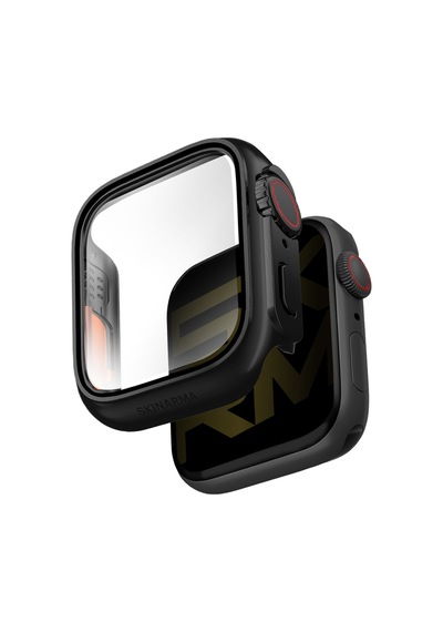 Watch 7 45mm Kasa Ve Ekran Koruyucu Skinarma Gado Pro Dijital Taç Korumalı Siyah