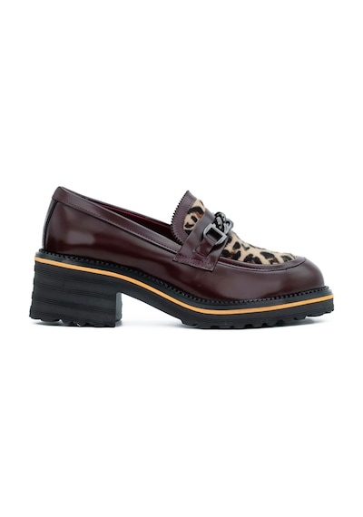 Tuna Hakiki Deri Eva Taban Loafer Kadın Ayakkabı - Z263244 Bordo