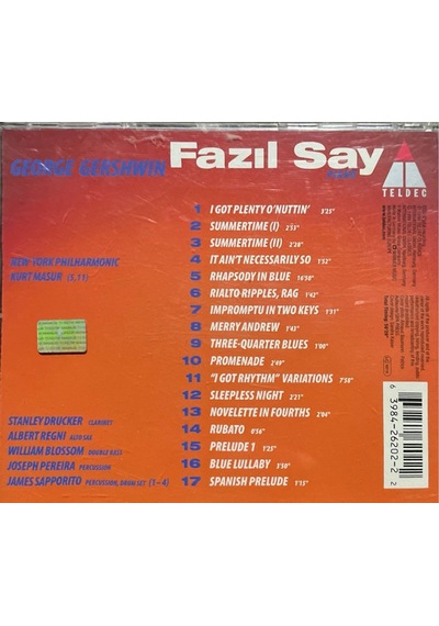 Plak Değildir Cd Dir Cd Fazıl Say Gershwin Cd