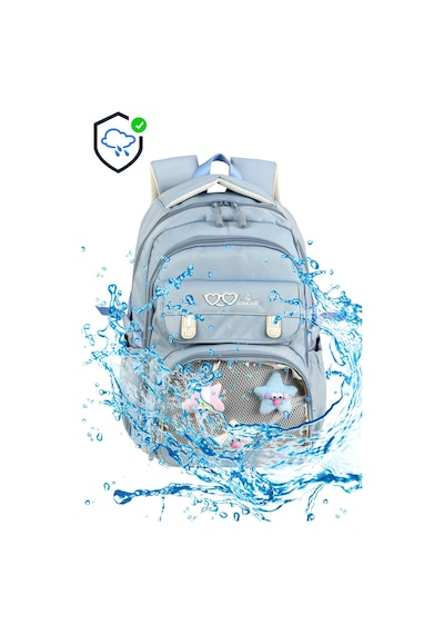 Waddell Oyuncakli Seffaf Luks Ilkokul Ortaokul Twill 3 Lu Set Cantasi Termal Beslenme Cantasi Ve Mavi