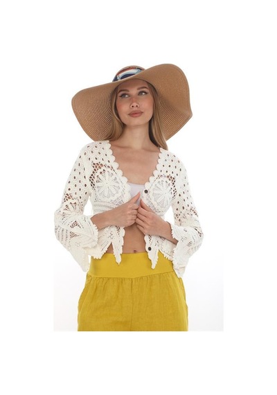 Eren Style İtalyan Fisto Detaylı Keten Pantolon-9186 Sarı