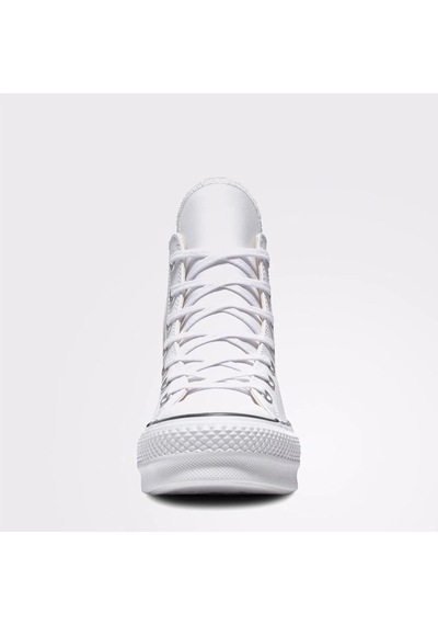Converse Chuck Taylor All Star Leather Platform Beyaz Sneaker 561676c-102 Siyah