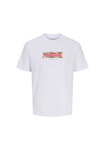 Jack & Jones Jcobreeze Erkek Tişört Kısa Kollu Rahat Günlük Beyaz