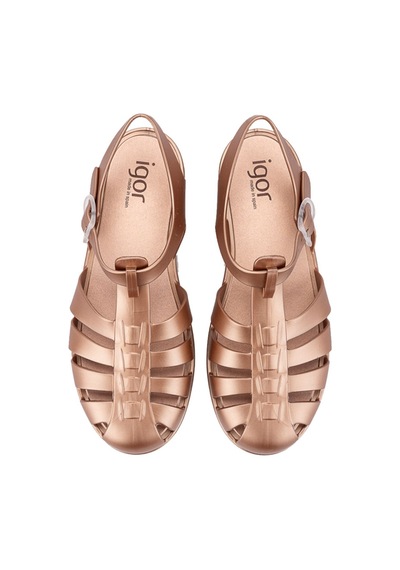 Igor İgor Biarritz Shiny Metal Kadın Sandalet Bb340 Bronz