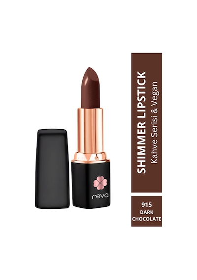Reva Shimmer Işıltılı Parlak Ruj 915 Dark Chocolate