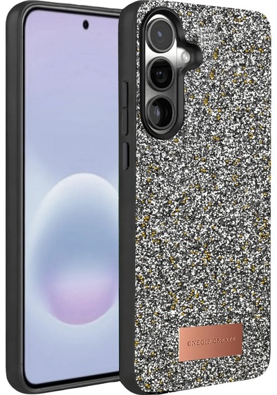 Cosmotex Onegif Samsung Galaxy A57 5g Bright Simli Kapak - Gold
